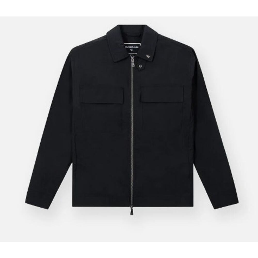 Paper Planes Black‎ Lightweight Utility Windbreaker Jacket Size Medium